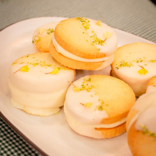 ALFAJOR SABLEÉ DE LIMA Y LIMÓN