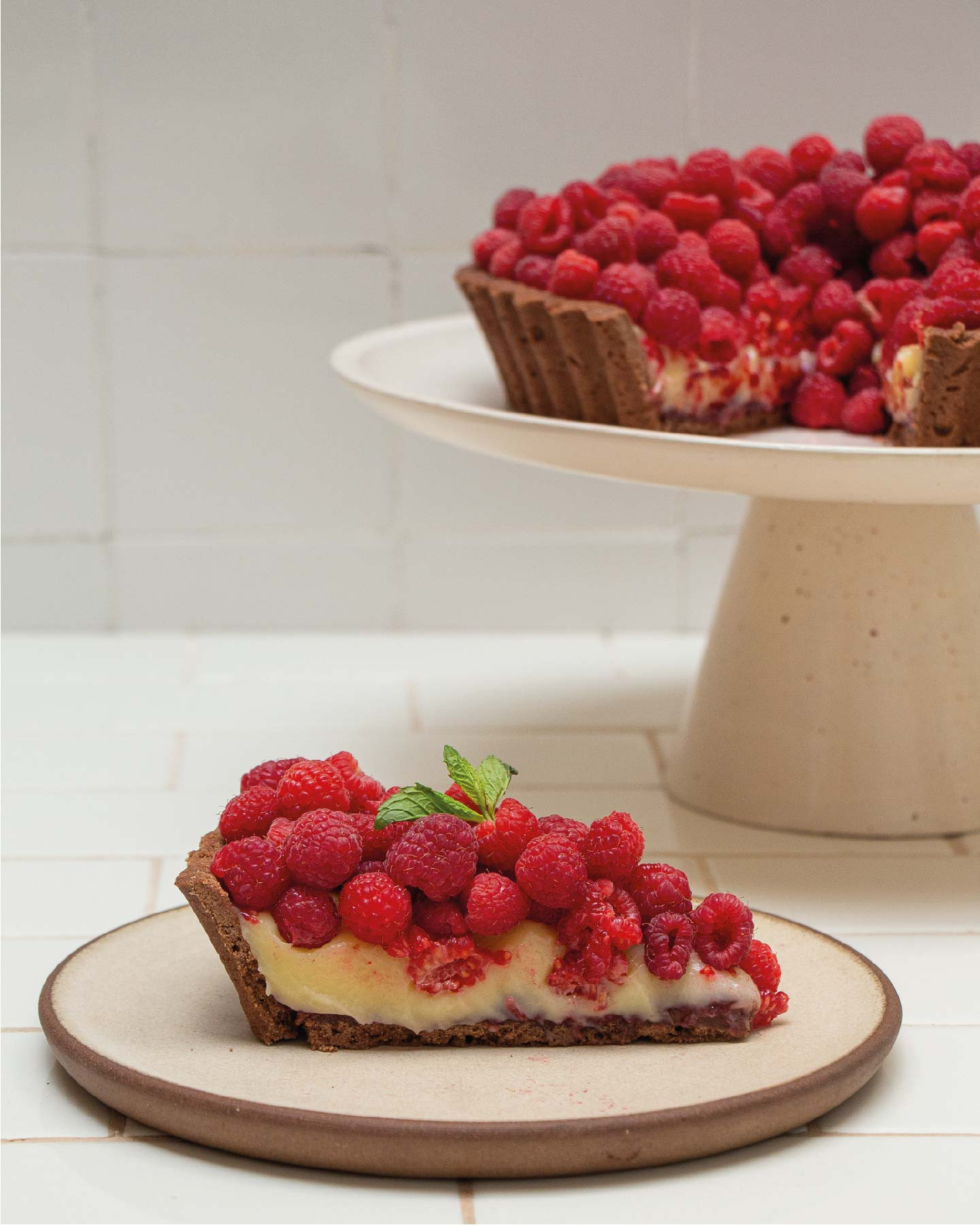 Tarta De Chocolate Con Crema Y Frambuesas Cocineros Argentinos