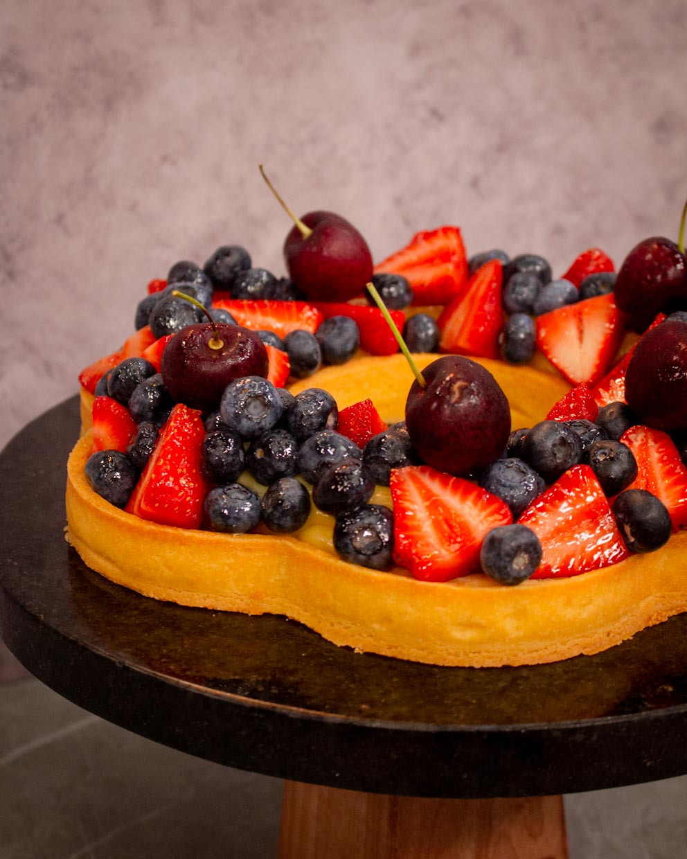 TARTA FLOR DE LIMÓN COMPOTA Y FRUTA FRESCA Cocineros Argentinos