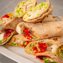 WRAPS DE POLLO Y DE BERENJENA