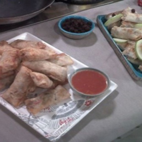 Arrolladitos primavera con dos rellenos