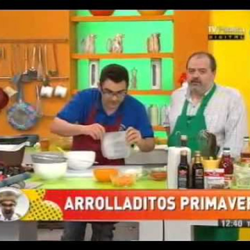 Arrolladitos primavera con dos rellenos