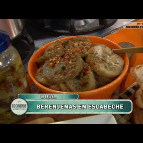 Berenjenas rellenas y berenjenas en escabeche