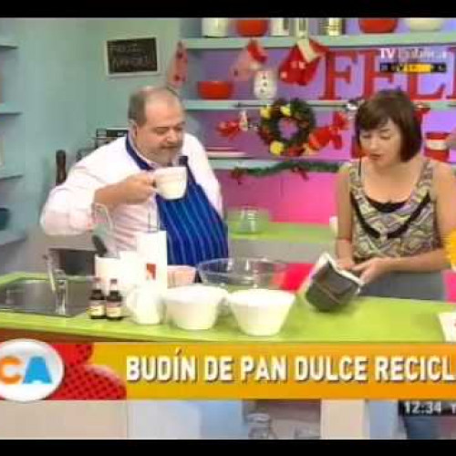 Budín de pan dulce reciclado