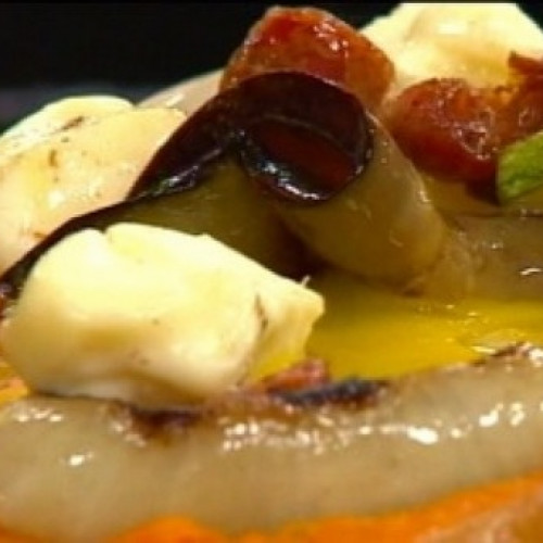 Calabazas rellenas a la parrilla