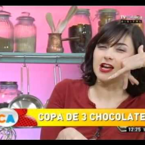 Copa tres chocolates