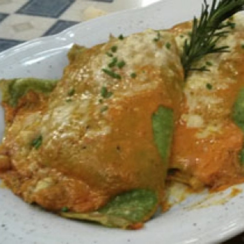 Crepes de espinaca y ricota