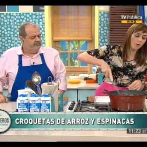 Croquetas de arroz y espinaca