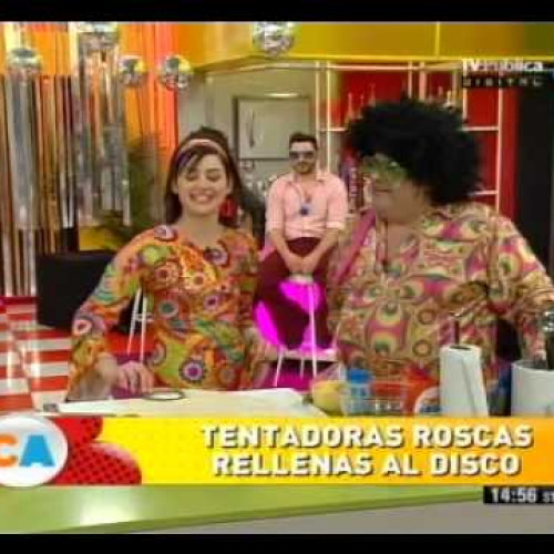 Donuts rellenas bañadas en chocolate