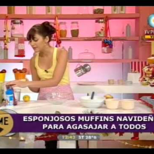 Esponjosos muffins navideños para compartir con toda la familia