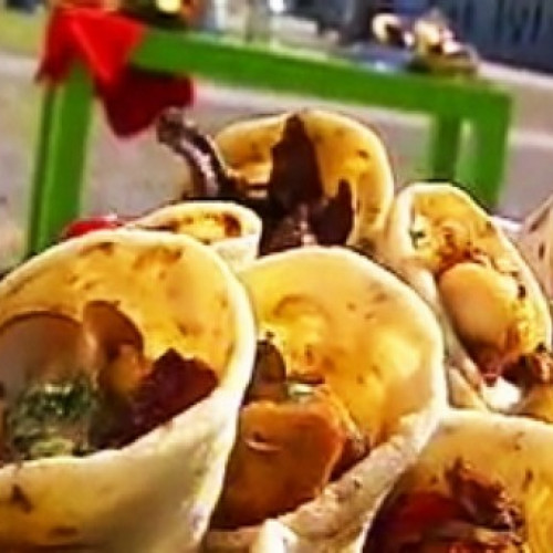 Fajitas de pollo y entraña