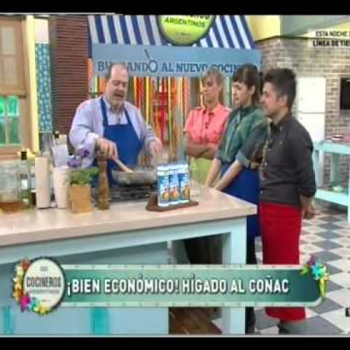 Hígado al cognac con gratén de calabaza