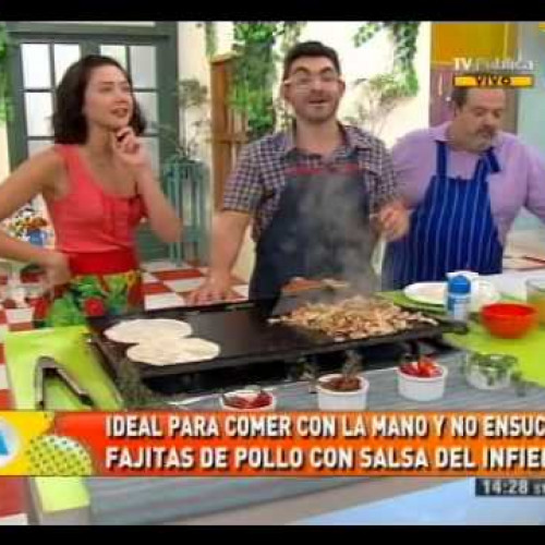 Imperdibles fajitas de pollo a la chapa