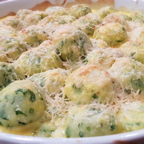 Malfatti verdes gratinados