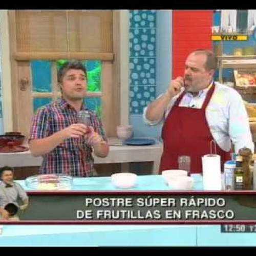 Mermelada de frutillas y postre de frutillas