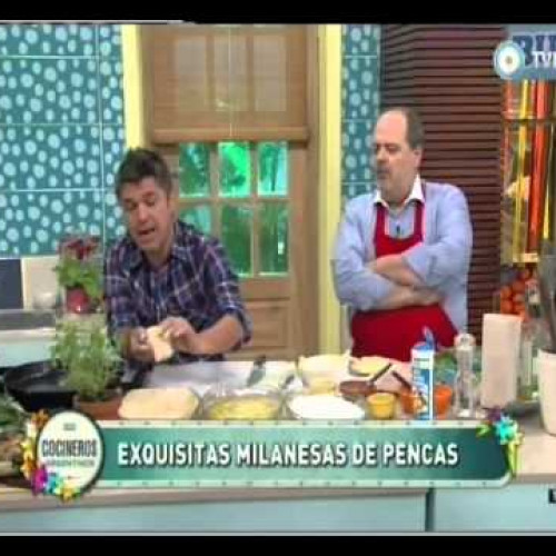 Milanesas de pencas y jamón y queso