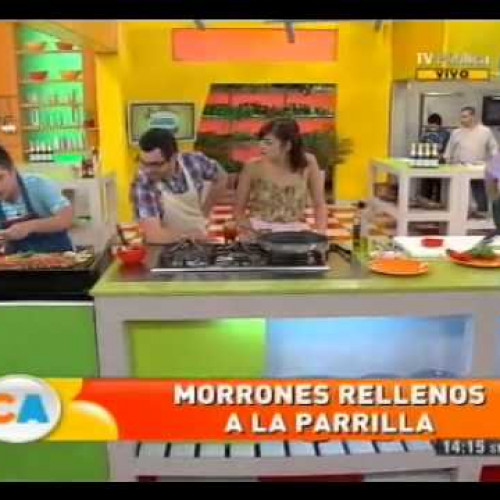 Morrón relleno a la parrilla