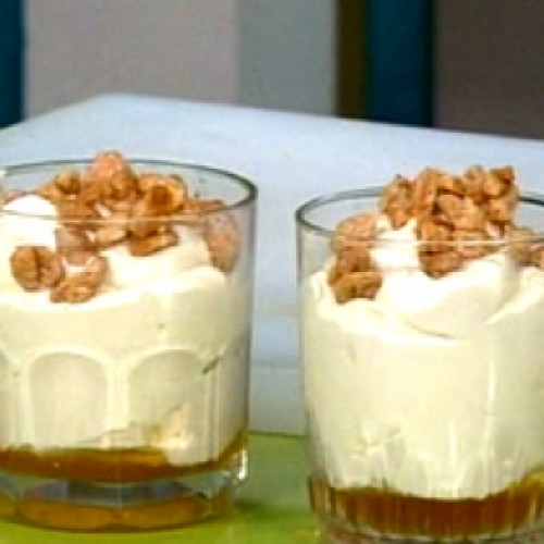Mousse de queso y miel