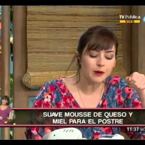 Mousse de queso y miel