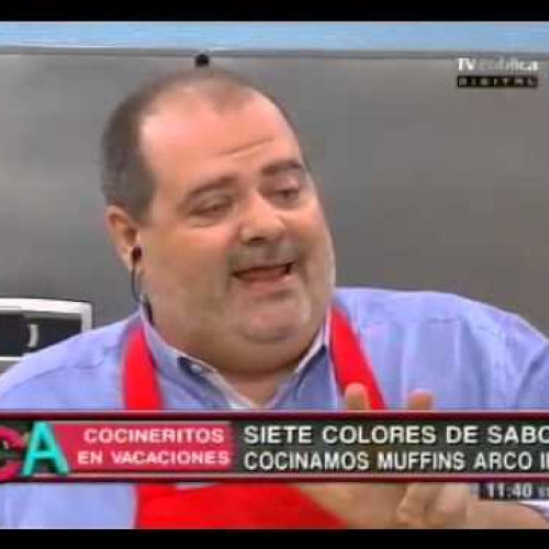 Muffins arcoíris