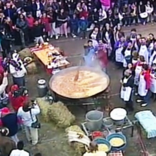 Paella gigante de pasta con estofado de cerdo (Parte 2)
