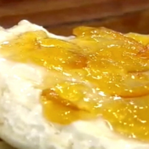 Pan a la sartén y mermelada de naranjas