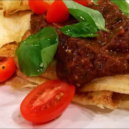 Pañuelitos fríos con salsa mediterránea