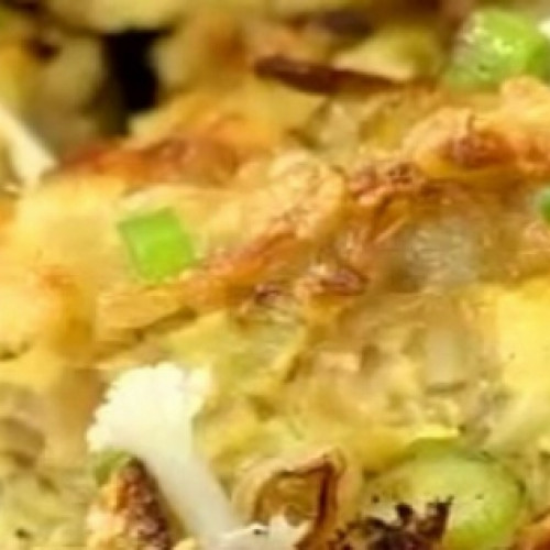 Papa rosti con huevo