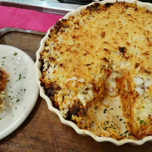 Pastel de arroz con sorpresa