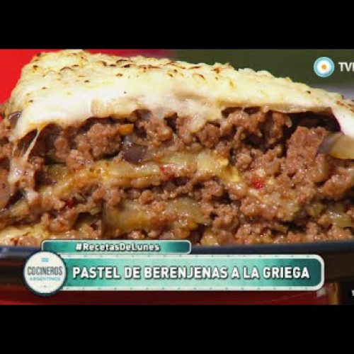 Pastel de berenjenas a la griega al horno de barro