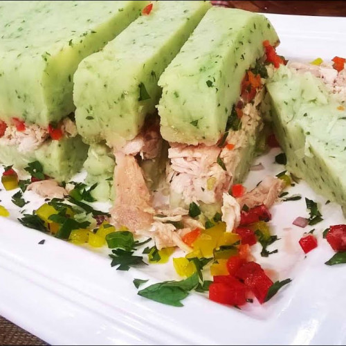 Pastel de papa y pollo frío