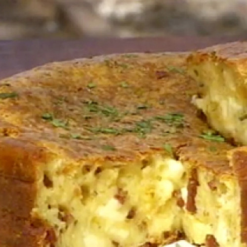 Pastel de queso al horno de barro