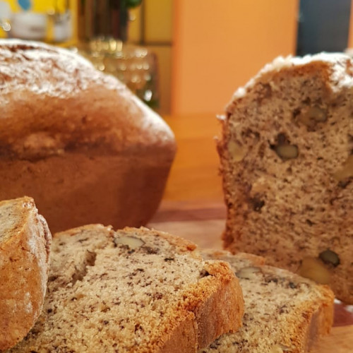 Pan de banana y budín de coco