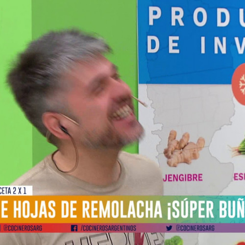 Buñuelos con hojas de remolacha