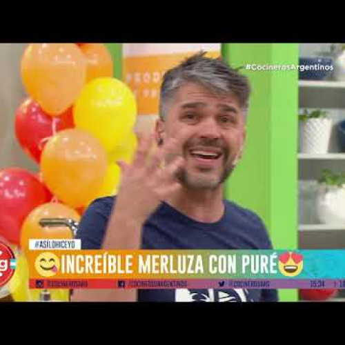 Merluza a la romana con puré papas e hinojos