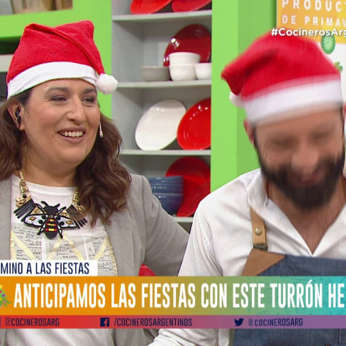 Turrón helado y garrapiñadas