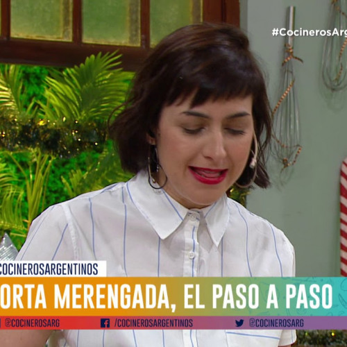 Torta merengada de damascos y almendras