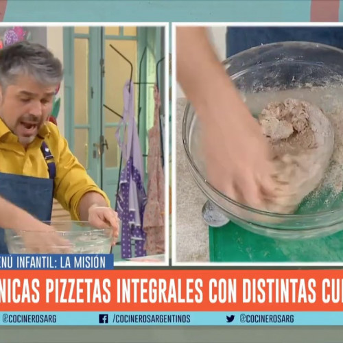 PIZZETAS INTEGRALES CON VERDURAS