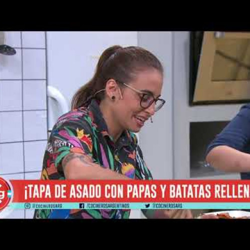 TAPA DE ASADO CON PAPA Y BATATA RELLENAS