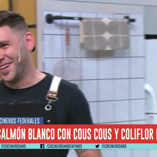 SALMÓN BLANCO CON COUS COUS Y COLIFLOR ESPECIADO