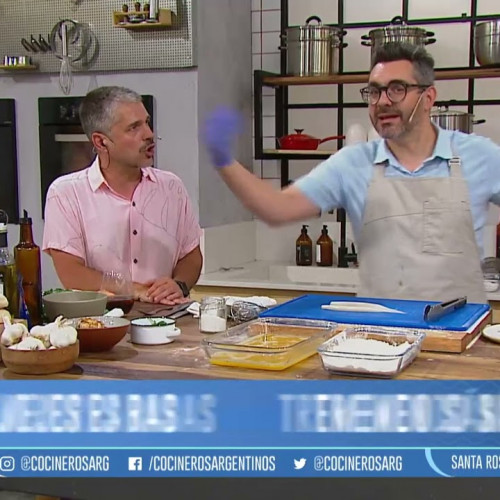 SANDWICH DE RABAS Y AROS DE CEBOLLA