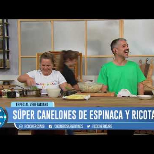CANELONES DE ESPINACA Y RICOTA