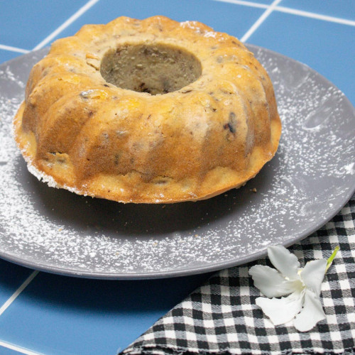 BUDÍN DE CHOCOLATE, CERVEZA Y NUECES