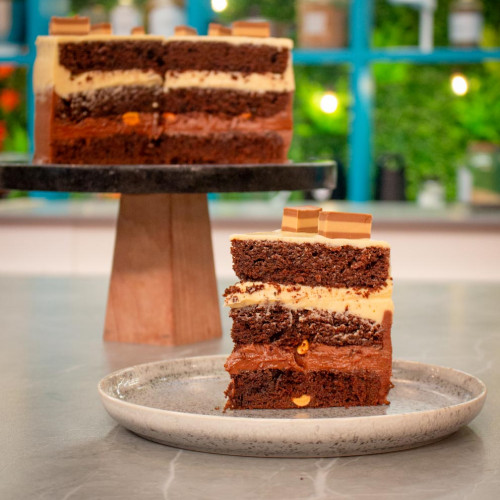 TORTA DE CHOCOLATE Y PASTA DE MANÍ