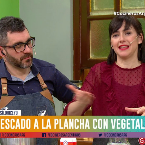 Besugo a la chapa con papines andinos