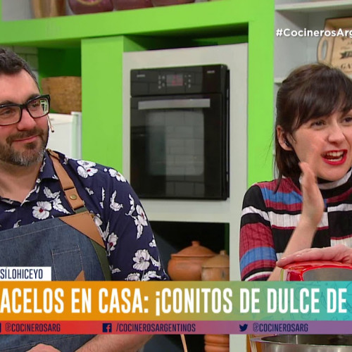 Conitos rellenos de dulce de leche