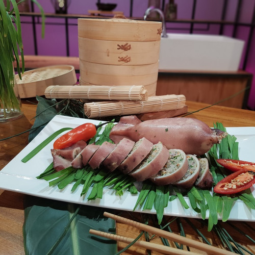 Calamares rellenos con vegatales