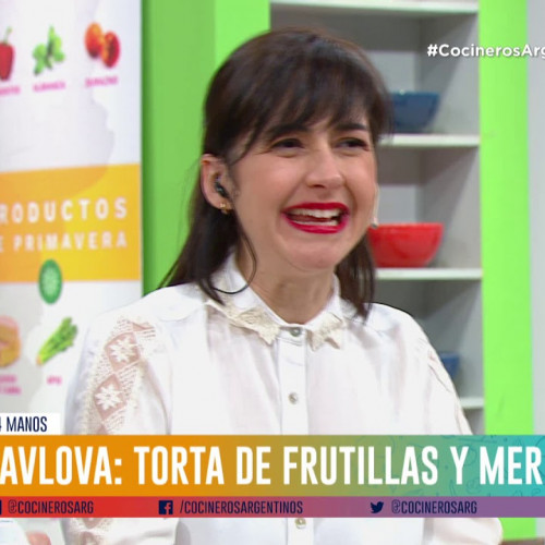 Pavlova con frutillas