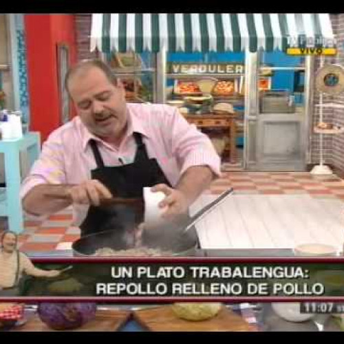 Repollo relleno de pollo