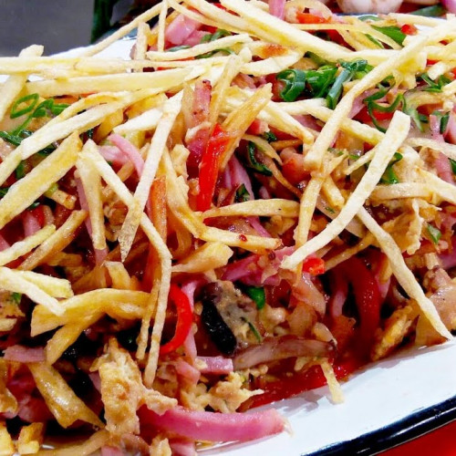 Revuelto de gramajo a la chapa